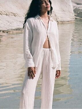 Rove Ecru Linen Gauze Shirt